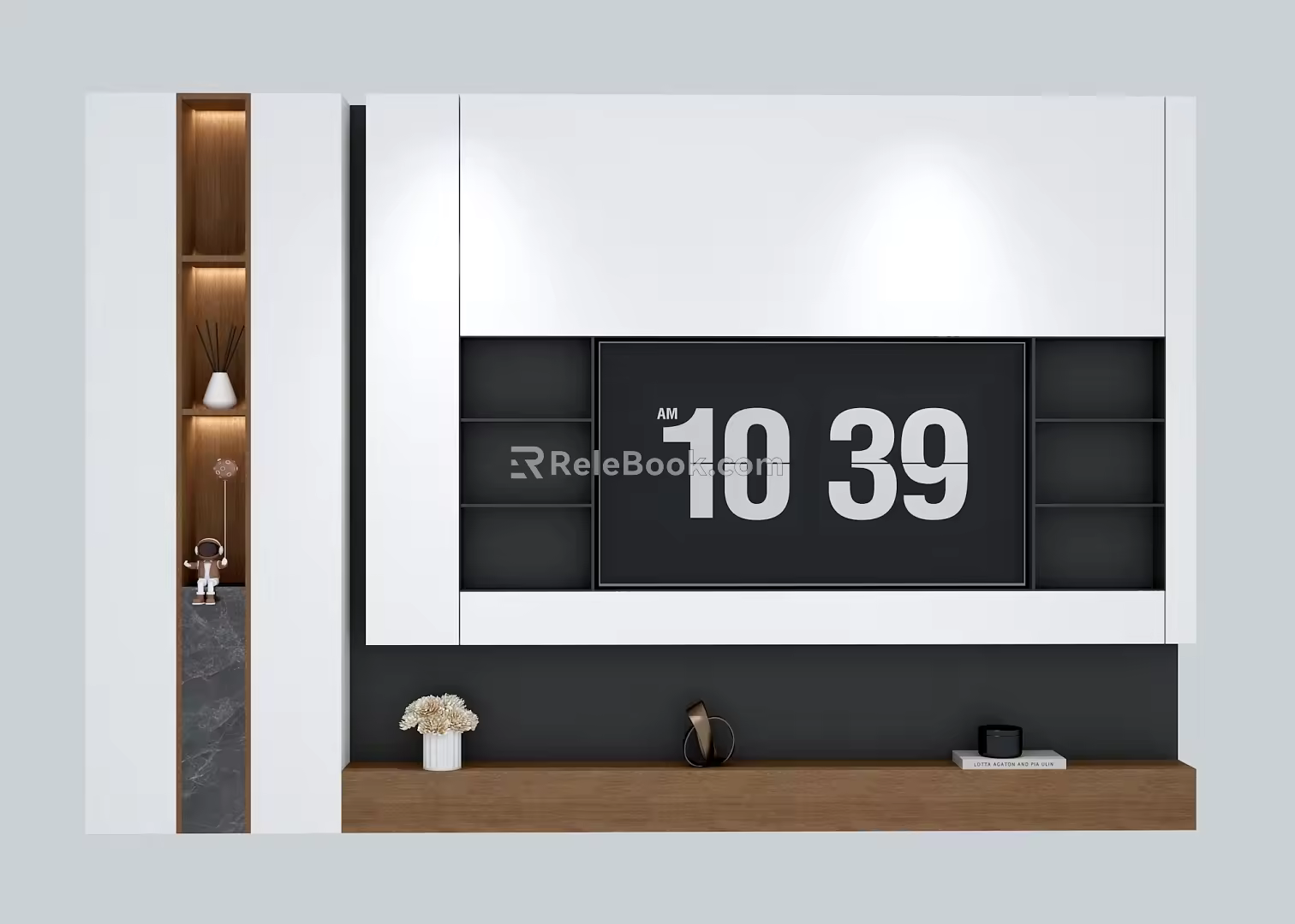 TV background wall 3d model