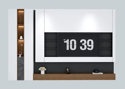 TV background wall 3d model