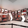 McLaren Showroom With Glass Doors Exterior And Interior Reception Desk Car