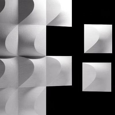 Modern Geometric Metal Wall Decor Design For Stylish Interior Home Wall 3d model