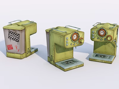 Old coffee machine Industrial LOFT coffee machine 3d model