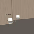 Modern White Dining Chairs With Wooden Armrests And Light Colored Room Setting