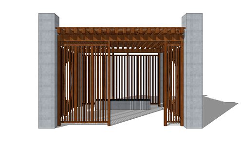 New Chinese Style Pavilion, Corridor Frame, Landscape Pavilion, Leisure Pavilion, Corridor, Special-shaped Frame, Rest Frame, Flower Frame, Gazebo Structure 3d model