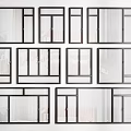 Modern window combination 3d model