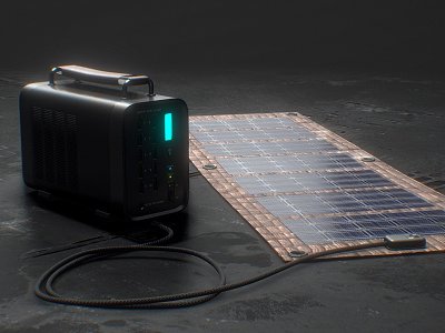 Portable solar cell model