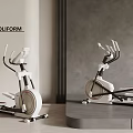Poliform Elliptical Fitness Equipment Stylish Modern Design Indoor Display Showcase
