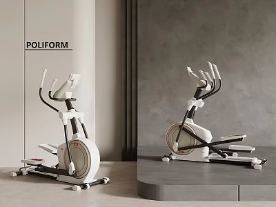 Poliform Elliptical Fitness Equipment Stylish Modern Design Indoor Display Showcase 3d model