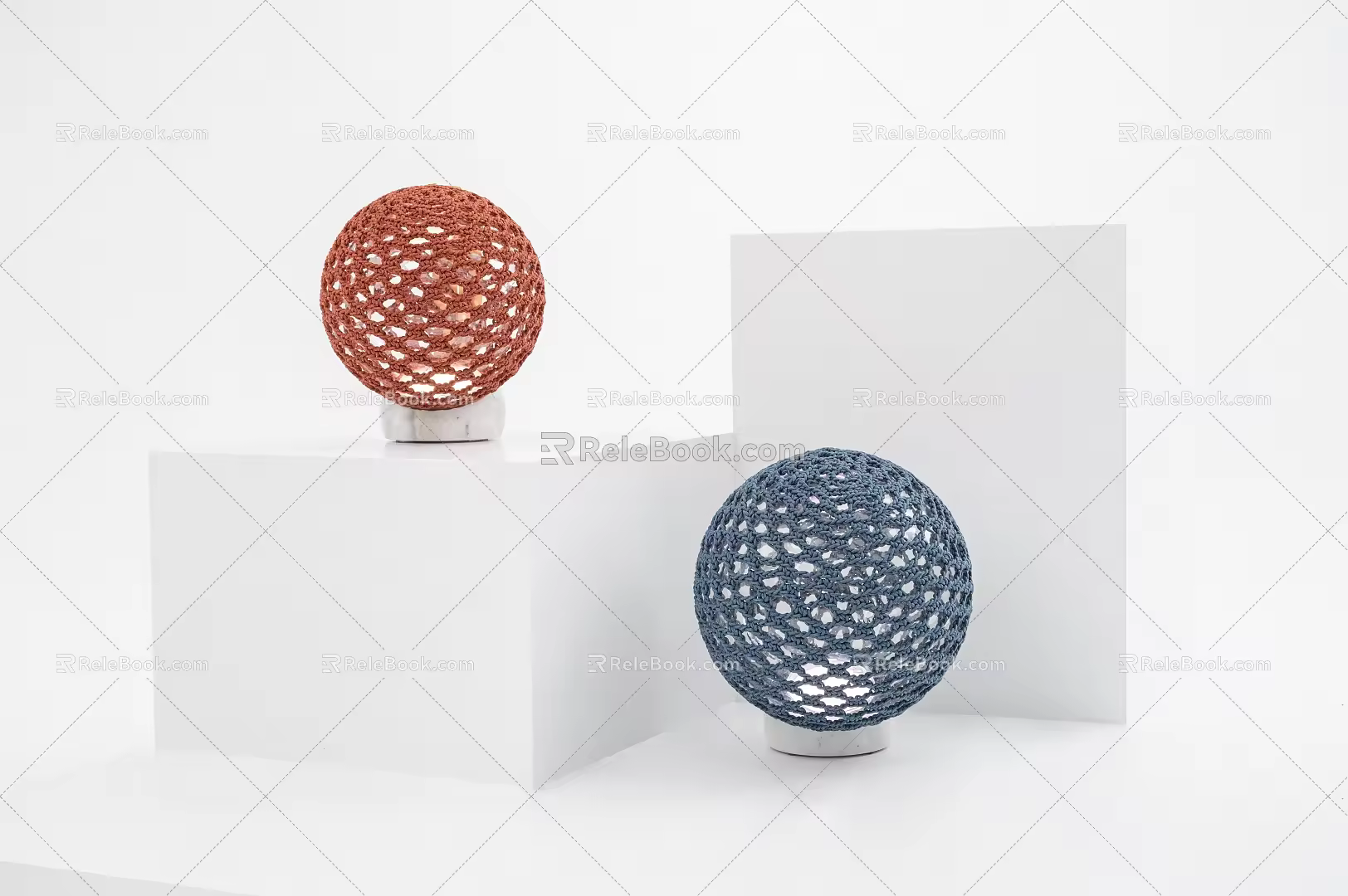 Modern landscape lamp garden lamp floor lamp garden lamp net red light woven lamp 3d model