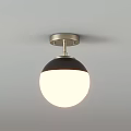 Stylish Ceiling Lights Featuring Black Gold Orange Silver Shades And Various Designs 3d model