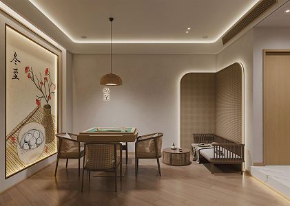 New Chinese Chess Room 3d model