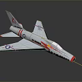 NASA US Air Force Space Aircraft Model With White Red Blue Stripes And Sharp Nose