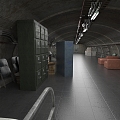 old underground bunker bunker air raid shelter underground fortress 3d model