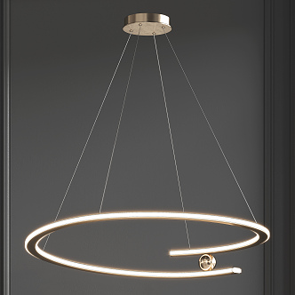 Modern chandelier 3d model