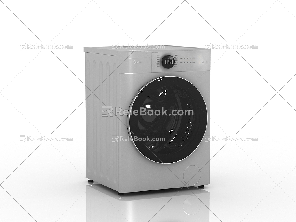 Modern washing machine drum washing machine 3d model