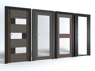 Style Wooden Door, sliding door, decorative door, security door, entrance door 3d model