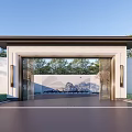 Modern Gate Simple Sales Department Entrance Gate 3d model