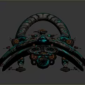 Futuristic Spaceship Design For Deep Space Exploration With Glowing Blue Accents