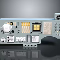 Professional Electronic Control Panel With Multiple Buttons Knobs Display And Interfaces