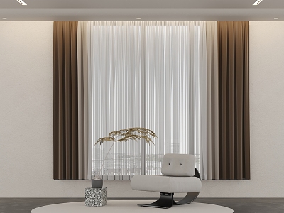 Curtain Fabric Curtain 3d model