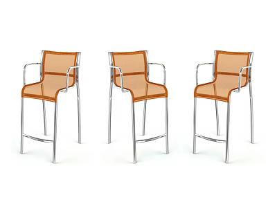 Modern Bar Chair 3d model