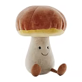 Cute Plush Stuffed Dolls with Mushroom Maple Leaf Acorn Sunflower Shapes and Smiling Faces