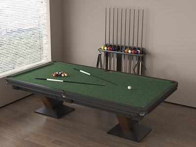 Billiard room Billiard table 3d model