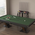 Billiard room Billiard table 3d model