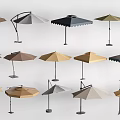 Stylish Outdoor Garden Umbrellas With Various Colors And Designs