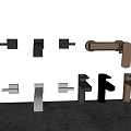 Modern Wall Mounted Water Faucets In Black Gold And Silver Finishes