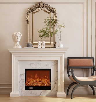 French Fireplace 3d model