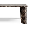 Modern Coffee Table With Unique Textured Surface And Square Legs Design 3d model