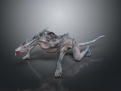Scary Detailed Fantasy Mythical Monster Creature For Game Movie Character Design 3d model