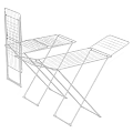 Clothes Drying Racks With Foldable Structure Mesh Platform And Black White Styles 3d model