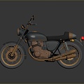 Motorcycle Two-wheeled Motorcycle Cross-country Motorcycle Road Race Motorcycle Motor Vehicle Transport 3d model