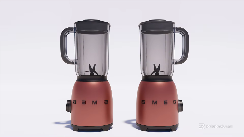 Red SMEG Blenders Modern Daily Use Electrical Appliances For Home Kitchen 3d model 