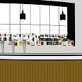 Modern Bar Counter 3d model
