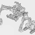 Building Blocks Construction Vehicles Models With Crane Excavator Mechanical Arms Tracks And Colorful Parts