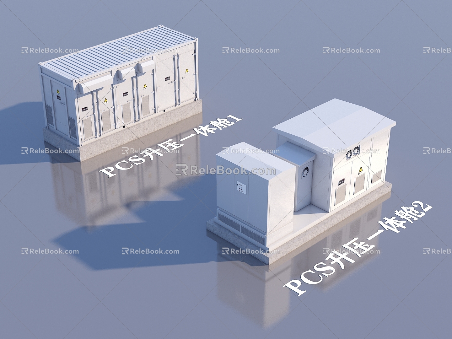 Energy Storage Station Energy Station Energy Storage Station Boost Cabin PCS Boost Integrated Cabin Energy Storage Boost Integrated Cabin 3d model