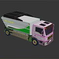White And Green Sanitation Garbage Truck For Environmental Waste Collection