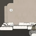 Modern Multiplayer Sofa 3d model