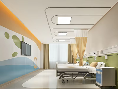 Modern Children's Ward 3d model