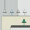 Nordic lamp combination bell lamp combination 3d model