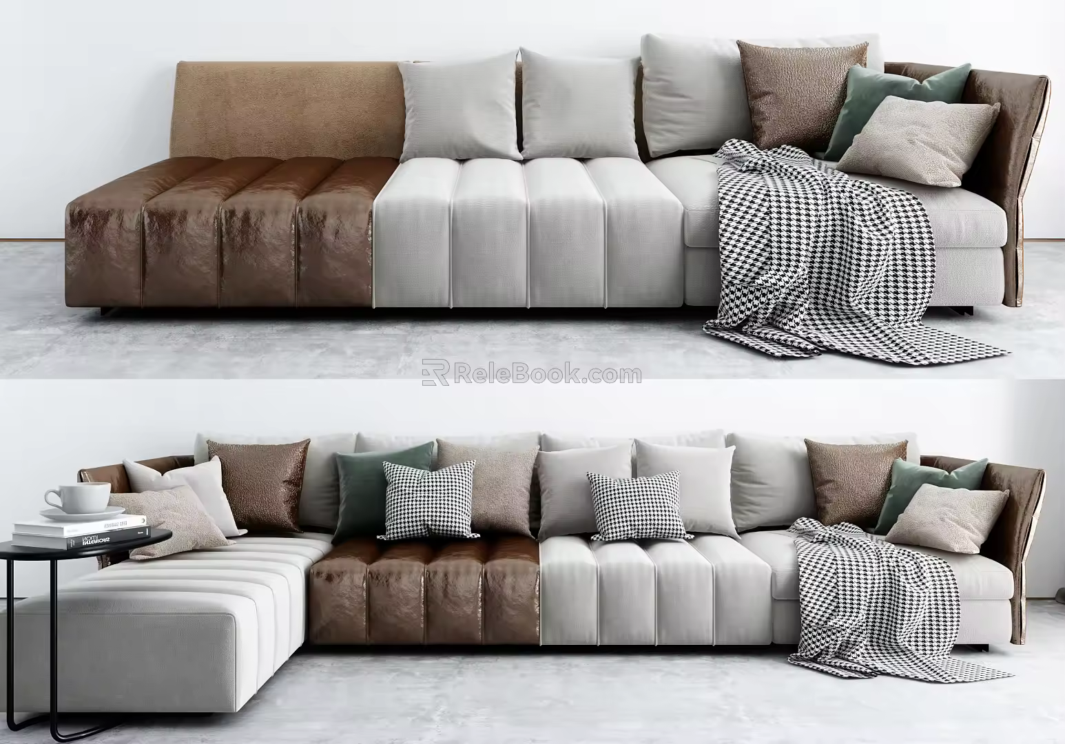 Modern Combination Sofa Multiplayer Sofa 3d model