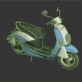 Scooter Motorcycle Two-wheeled Motocross Motorcycle Road Race Motorcycle Motor Vehicle 3d model