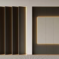 Modern Console And Side Cabinet Design For Hallway Interior With LED Lighting