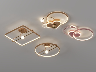 Creative Nordic ceiling lamp 3d model