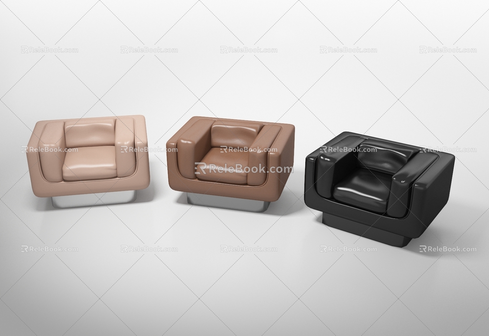 Office Sofa Casual Sofa Single Sofa 3d model