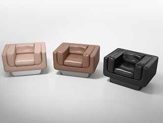 Office Sofa Casual Sofa Single Sofa 3d model