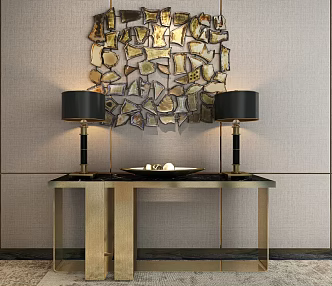 Modern Dotscape Simple Dotscape Decorative Combination 3d model