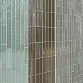 Glass Tiles Wall Design With Various Color Samples And Smooth Surface 3d model